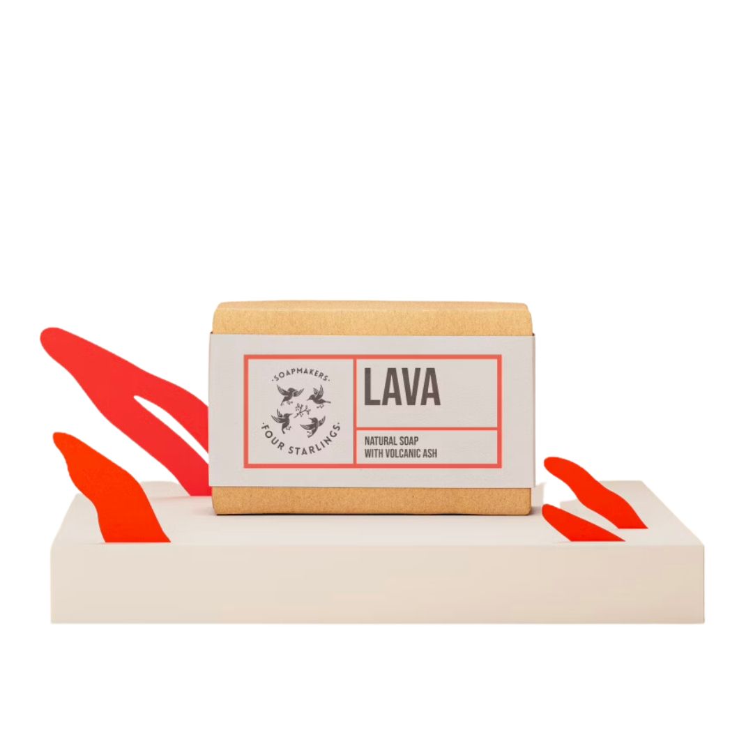 Lava – naturlig såpe, 110g – FOUR STARLINGS SOAPMAKERS