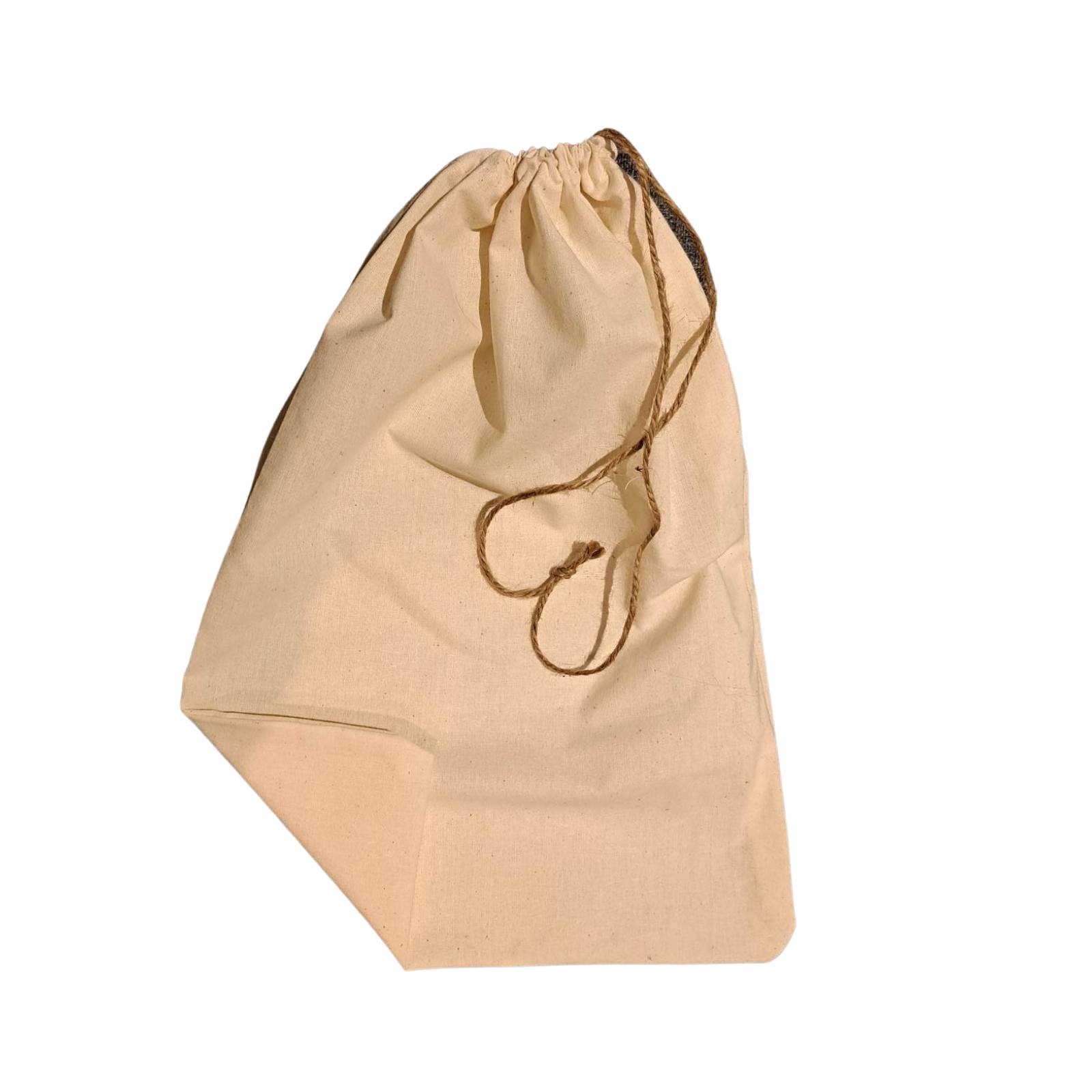 Bomullpose til brød eller rundstykker – 25 x 35 cm